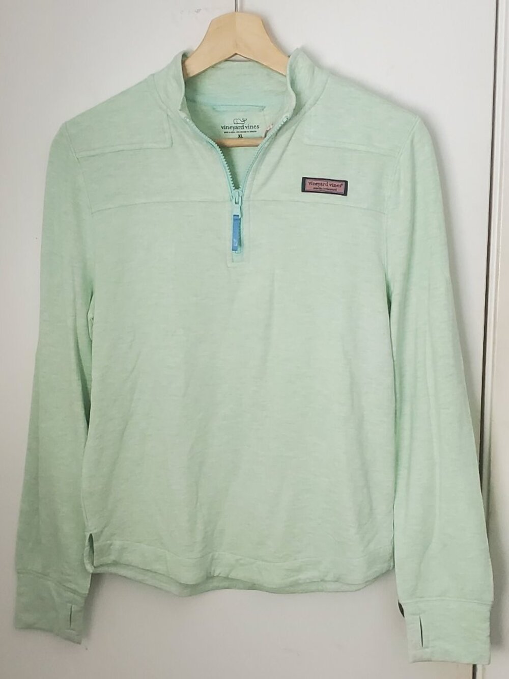 Vineyard Vines Dreamcloth Shep 1/4 Zip Shirt Girl's Size XL